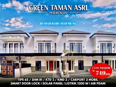 Dijual Cepat Rumah Baru Siap Huni Cluster Taman Asri Pedurungan