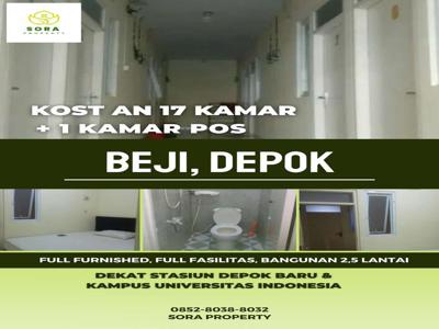 Dijual Kost an 2 Lantai Full Furnished Dekat Stasiun Depok Baru