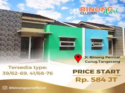 DIJUAL MURAH RUMAH CLUSTER BINONG ASRI