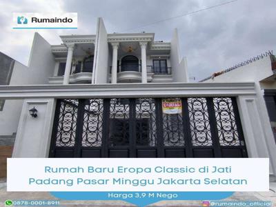 Dijual Rumah Baru Eropa Classic di Jati Padang Pasar Minggu Jakarta Se