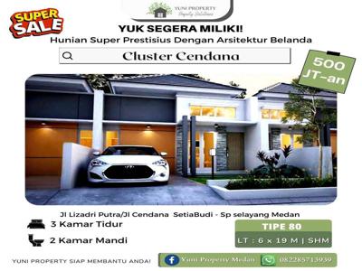 DIJUAL RUMAH CLUSTER CENDANA 1 LANTAI L.BANGUNAN 73, L.TANAH 113.