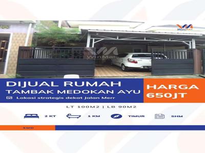 DIJUAL RUMAH DI TAMBAK MEDOKAN AYU!