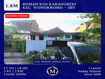 Dijual Rumah Hitung Tanah Surabaya Wonokromo Cocok Untuk Bangun Baru