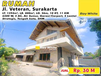 Dijual Rumah Jl Veteran, Surakarta
