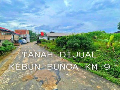 Dijual Tanah Murah Tengah Kota Arah Kebun Bunga Sukarami