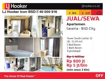 Disewakan apartment saveria bsd city