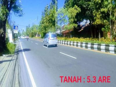 For sale tanah 5are raya by pass ngurah rai sanur jalan 10mtr