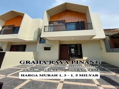 Jual Rumah Baru dalam komplek Ready huni Nego di Graha Raya,Pinang.Kpr