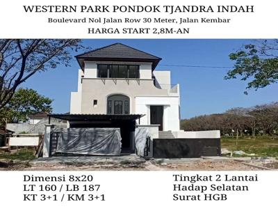NEW! Rumah Raya Pondok Tjandra Indah Western Park Dekat Melon Petra