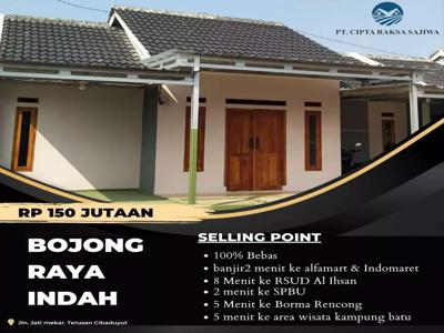 Rumah di Bandung dekat wisata kampung Batu