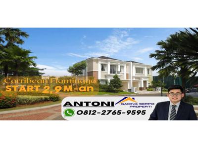 rumah di gading serpong 2 lantai sangat nyaman cluster caribbean