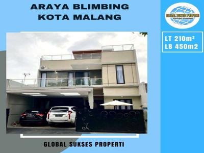 Rumah Mewah 3 Lantai Full Furnished di Blimbing Malang