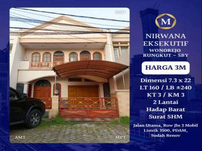 RUMAH MINIMALIS LOKASI NIRWANA EKSEKUTIF WONOREJO RUNGKUT SURABAYA