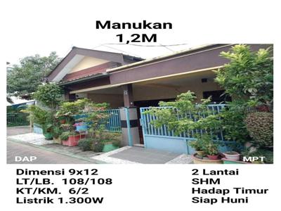 Rumah Siap Huni Manukan Surabaya Barat Dkt Balongsari Bukit Palma