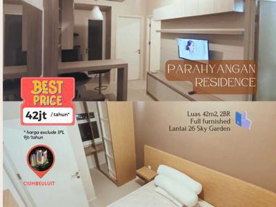 Sewa Apartemen Bandung Parahyangan Residences Pares 2BR Siap Huni Nego