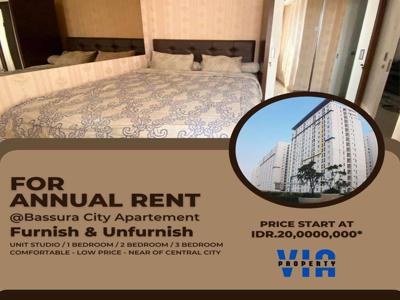 Sewa Apartement Tahunan di Bassura City Harga Mulai 20jt/Thn - V0724