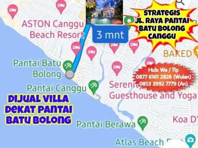 Strategis Canggu Batu Bolong Raya Pantai Villa Dkt Pantai Old Mans