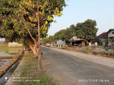 tanah mojolaban dekat solo kota