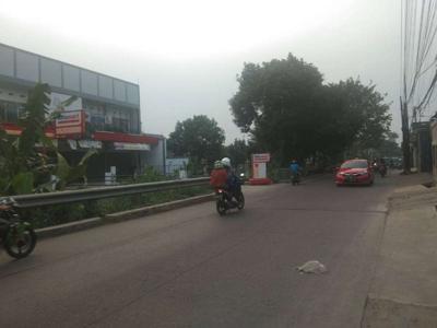 Tanah Tepi Jalan Raya Cipayung Depok 5 Km Pintu Toll Sawangan