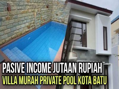 di jual villa di kota batu malang murah ada private pool