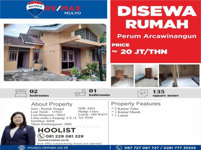 Disewa Rumah Perumahan Arcawinangun Estate