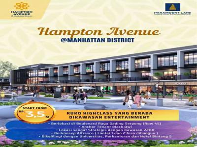 New Launching Ruko Hampton Boulevard Gading Serpong Paramount Land