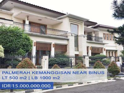 Rumah Mewah Komplek Elit Dkt Binus Kemanggisan Palmerah, Jakarta Barat