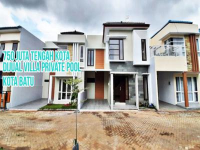 rumah murah kota batu free interior dan private pool