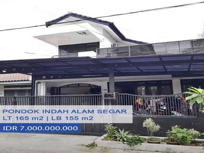 Rumah Siap Huni Jl Alam Segar Pondok Indah, Jakarta Selatan