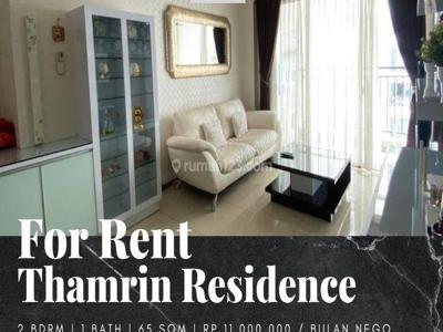 Disewakan Apartemen Thamrin Residence 2 Bedroom Furnished Bagus