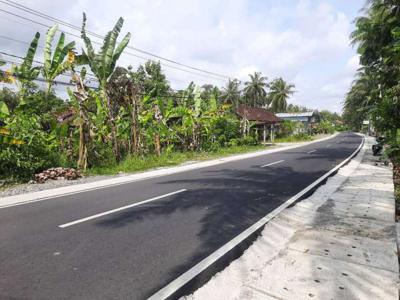 Tanah murah,pinggir jalan raya.cocok untuk investasi,usaha dll