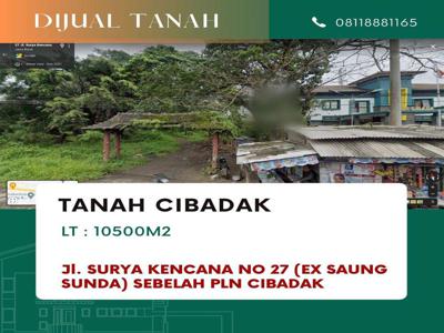 Disewakan tanah sangat besar 1 hektar di Cibadak kab Sukabumi