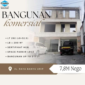 Bangunan Komersial Ruko Toko Jl Raya Banyu Urip Surabaya