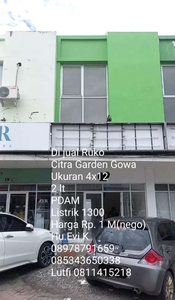 Di Jual Murah, Turun Harga Ruko 2 lt, Citra Garden