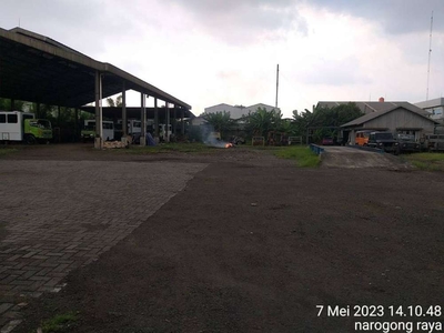 Dijual gudang dan tanah kosong di Narogong Bekasi