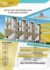 Apartement Kosan 14-kamar Fully furnished Daerah Cipinang, Jakarta