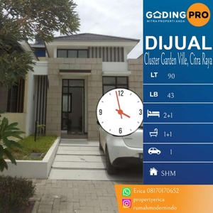 Dijual Rumah Cluster Garden Ville, Citra Raya