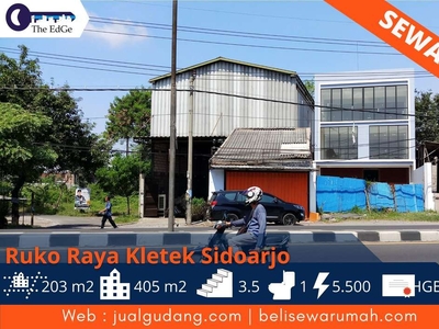 Disewakan Ruko 3,5 Lantai Jalan Raya Kletek Sidoarjo - The EdGe