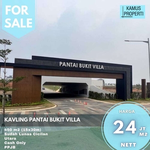 Kavling Residence PIK 2 PBV Pantai Bukit Villa 15x30 Best Price
