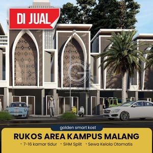 KOST DIJUAL DI MALANG KOTA 2 LANTAI DESAIN KEREN ALA TIMUR TENGAH