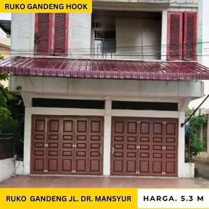 Ruko Gandeng Hook / Sudut Jl. Dr Mansyur