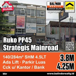 Ruko Mainroad Pelajar Pejuang, Parkir Luas, SHM, Termurah