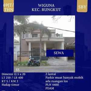 Sewa Rumah Wiguna Gunung Anyar Surabaya Timur dkt Nirwana Rungkut