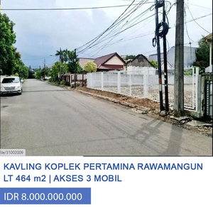 Tanah Kavling Dijual Di Komplek Pertamina Rawamangun Jakarta Timur