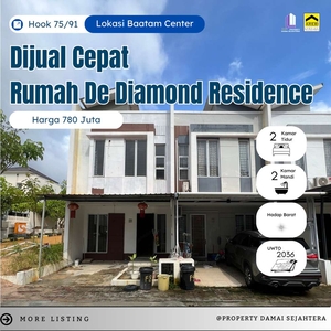 Dijual Cepat Rumah DE DIAMOND RESIDENCE - Batam Center