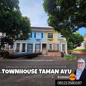 Dijual Murah Townhouse Fully Furnished Di Lippo Karawaci Utara