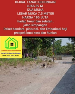 Dijual Tanah Gedongan