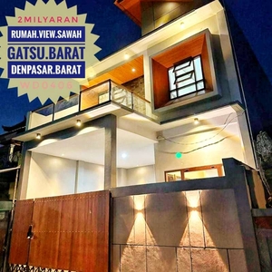jual Rumah Mewah View Sawah Gatsu Barat Kerobokan Denpasar Bali