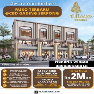 Ruko 2 lantai strategis di gading serpong