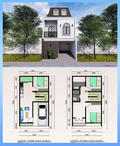 Rumah 2 Lantai Model Eropa Di Cimanggis Depok Dkt Stasiun LRT Cibubur